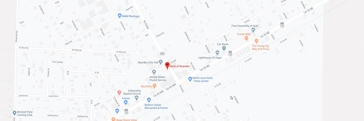 Google Map of Bearden Branch location